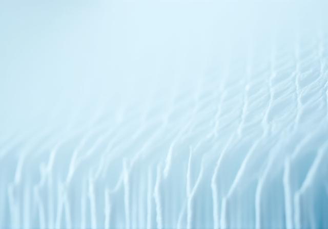 Close up of high-efficiency particulate air filter layers