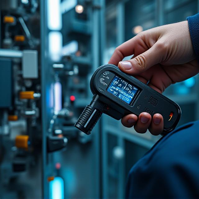 HVAC repair expert checking refrigerant levels